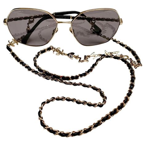 chanel quilted sunglasses 2015|Chanel sunglasses with chain 2022.